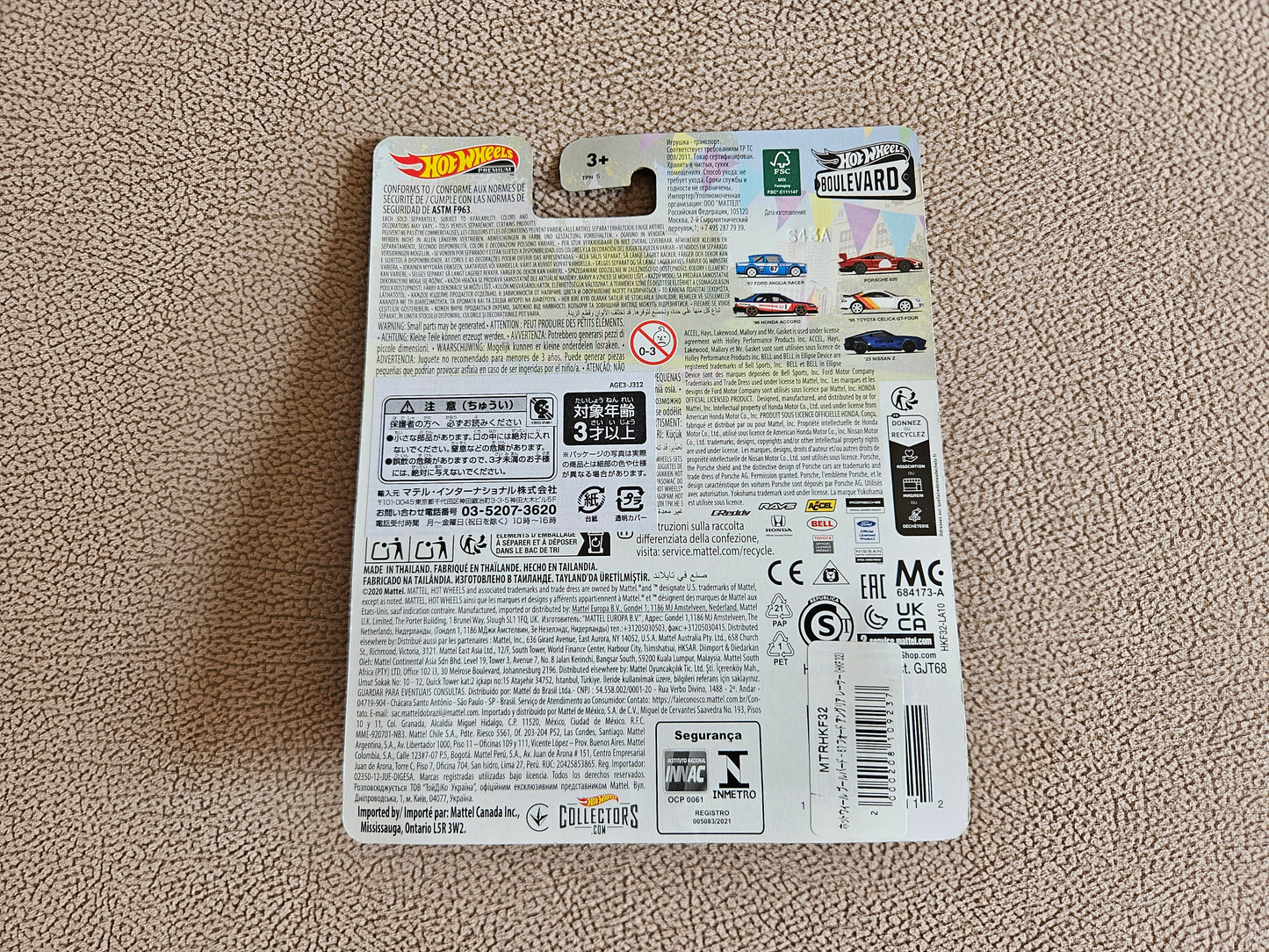 Hot Wheels Boulevard Premium '67 Ford Anglia Racer BTCC Touring Blue Car 1:64