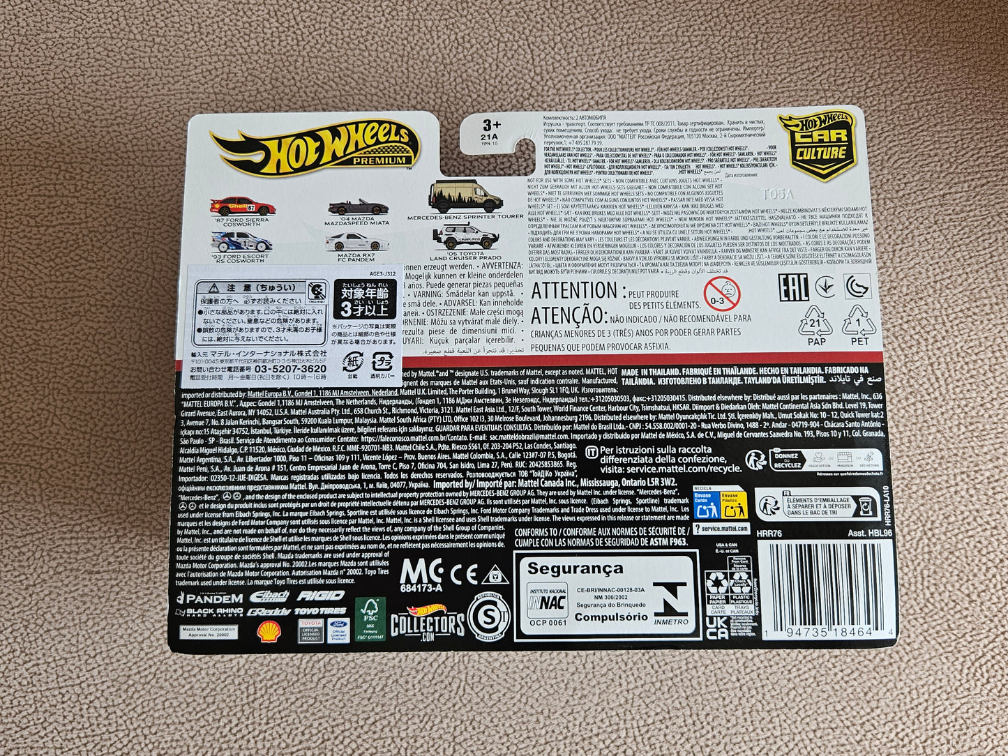 Hot Wheels Premium 2 Pack Toyota Land Cruiser Prado & Mercedes-Benz Sprinter