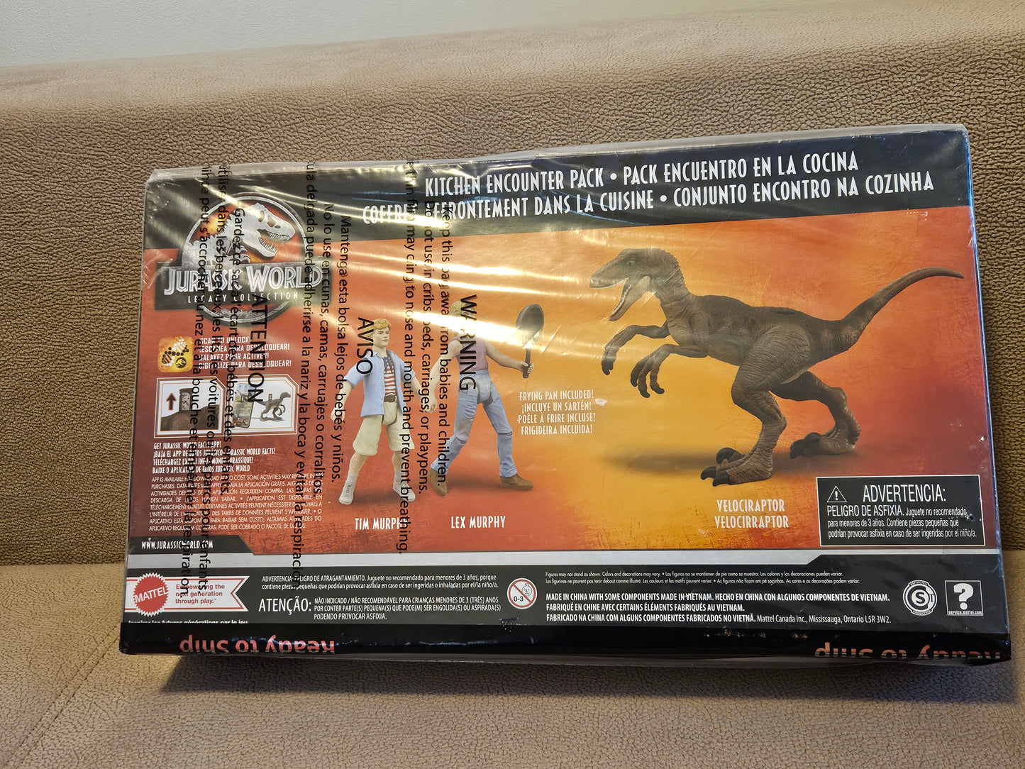 Jurassic World Legacy Collection Kitchen Encounter Tim Lex & Raptor