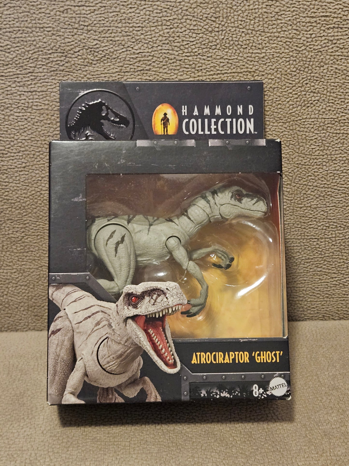 Jurassic World Hammond Collection Dino Atrociraptor Ghost Dinosaur