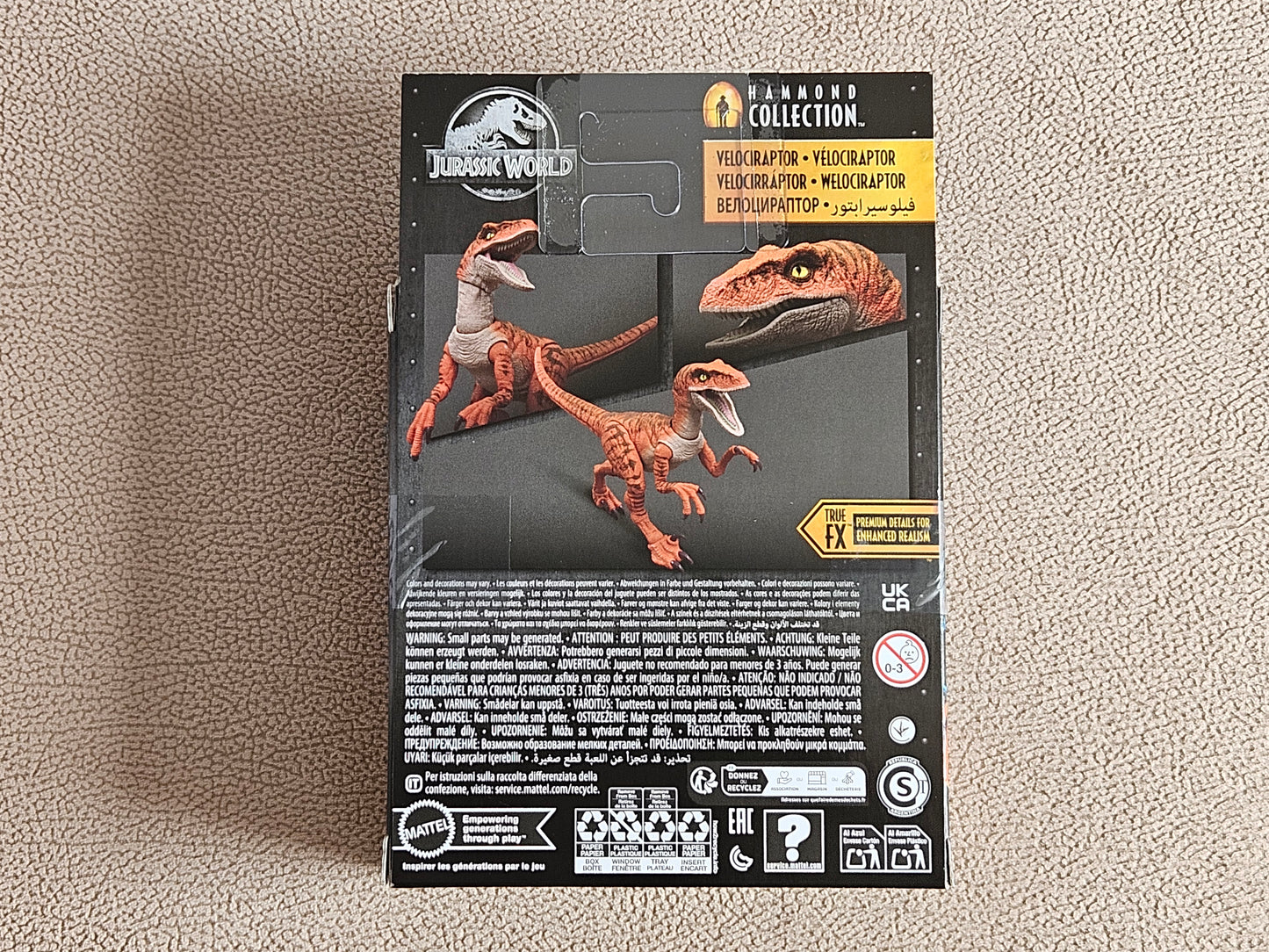 Jurassic World Hammond Collection Tiger Atrociraptor Velociraptor