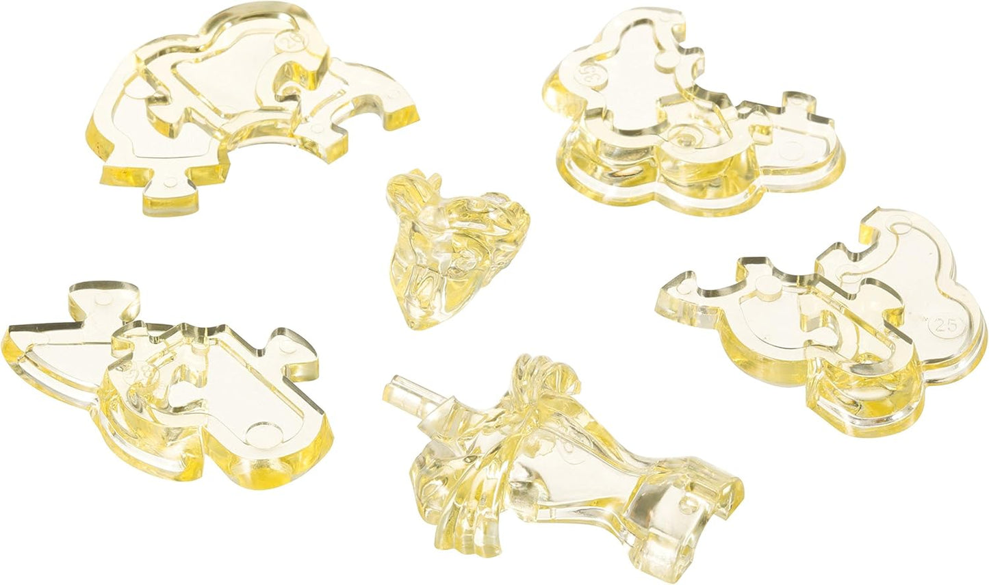 Hanayama 3D Jigsaw Puzzle - 49 Pieces Crystal Gallery Belle (Beauty and the Beast)