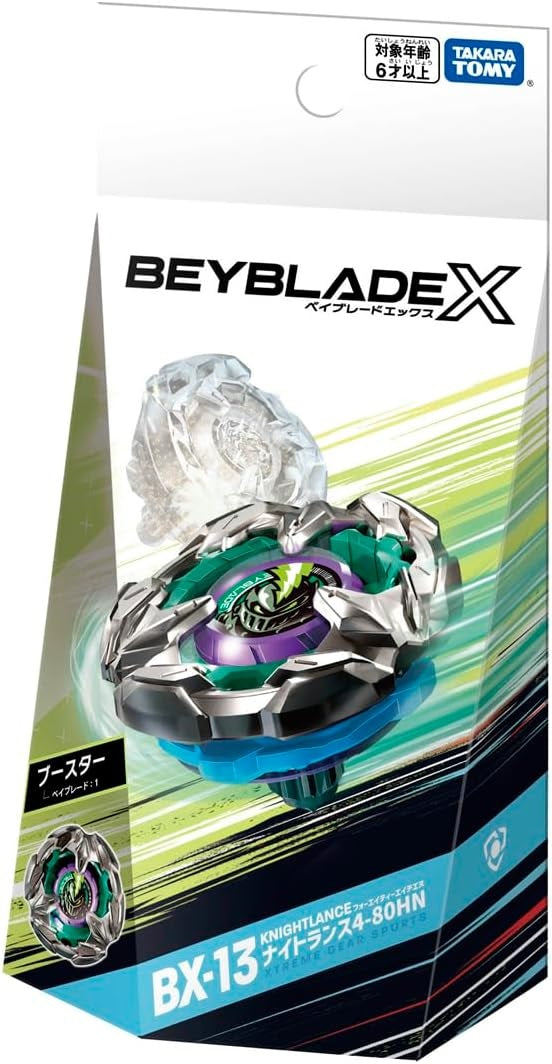Takara Tomy Beyblade X BX-13 Booster Knight Lance 4-80HN Metal