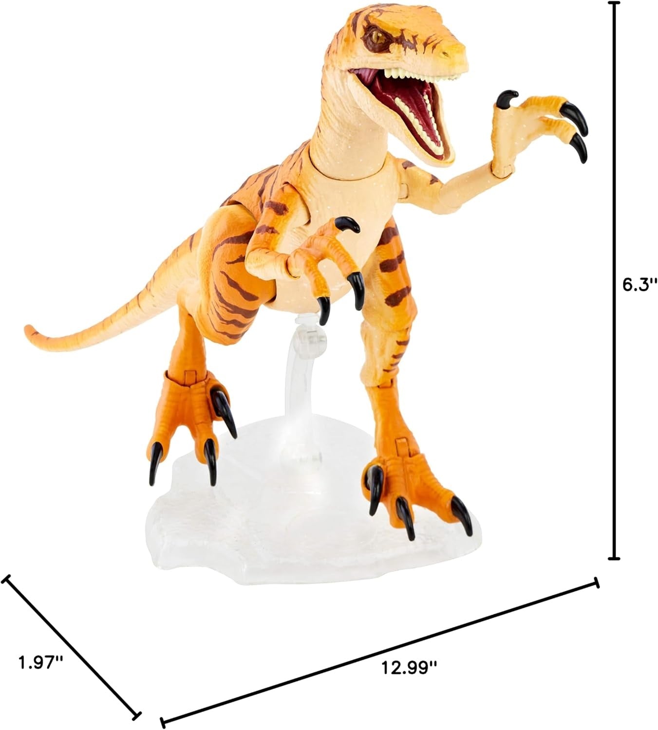 Mattel Jurassic World Toys Amber Collection Tiger Velociraptor