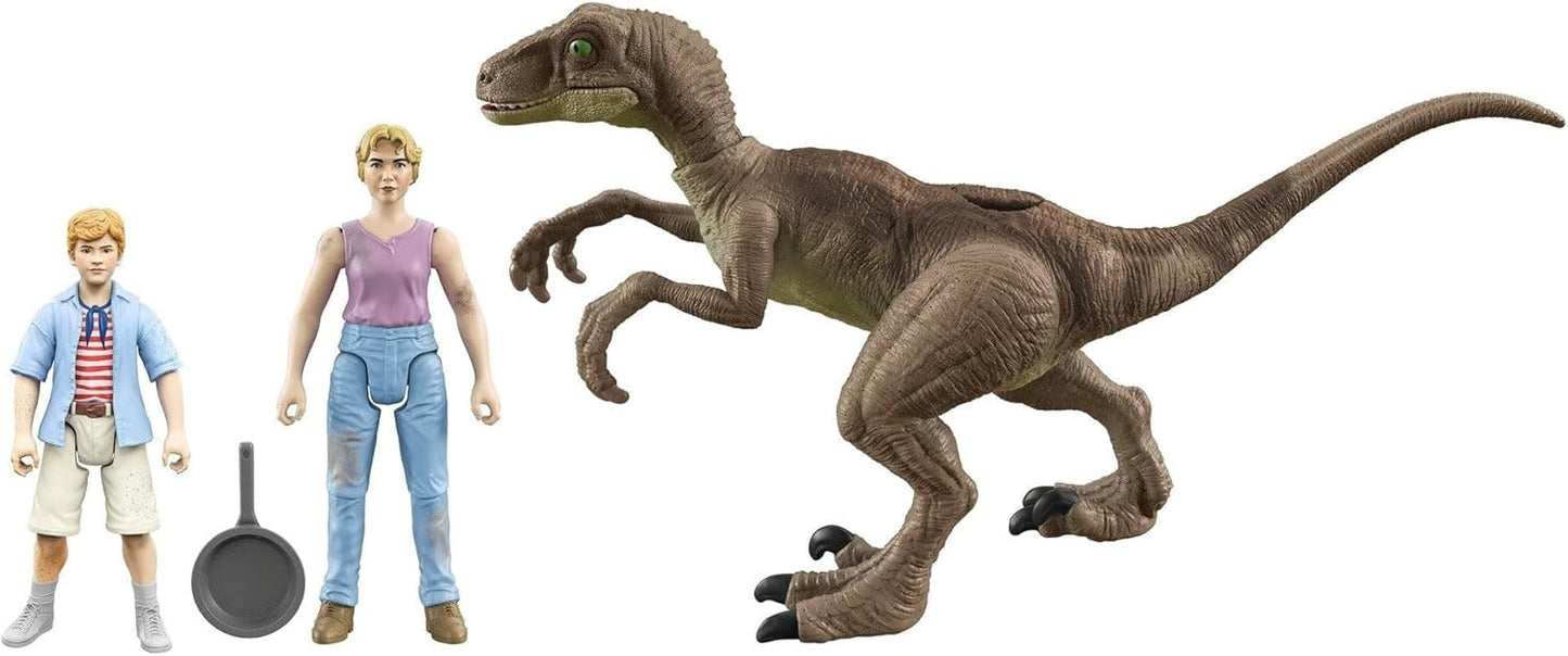 Jurassic World Legacy Collection Kitchen Encounter Tim Lex & Raptor