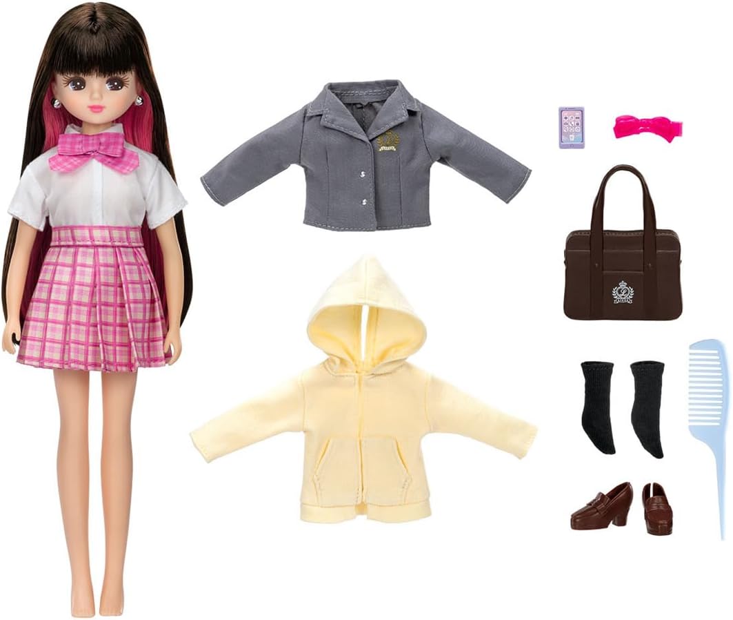 Takara Tomy JK Licca Chan LD 06 – Modern School Life Style Changeable Outfit