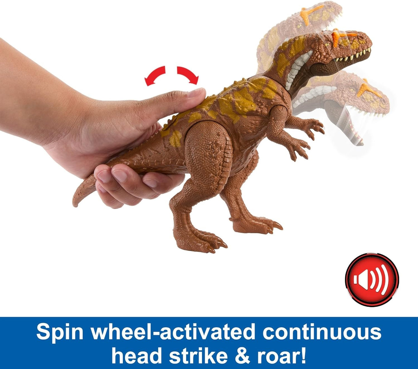 Mattel Jurassic World Wild Roar Megalosaurus Dinosaur Figure