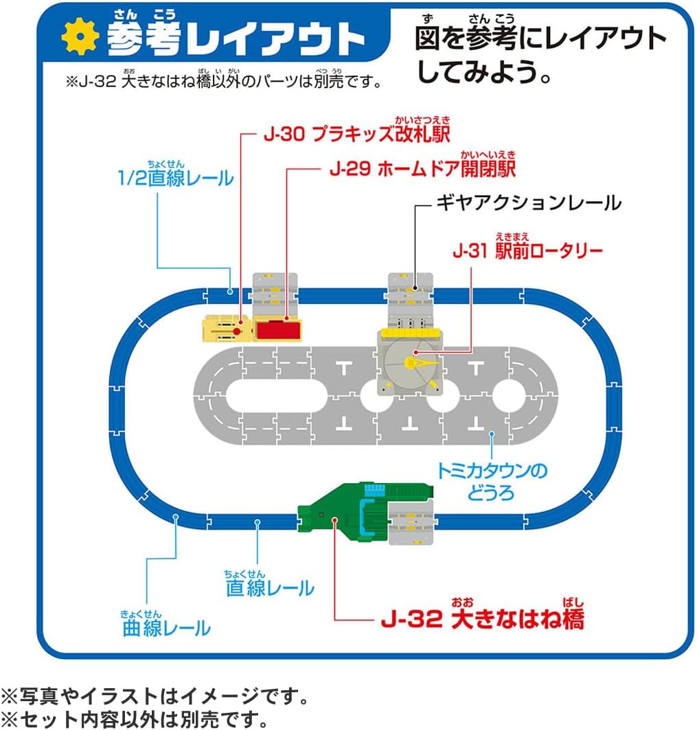 Takara Tomy Plarail J-32 Large Splashbridge Train Toy