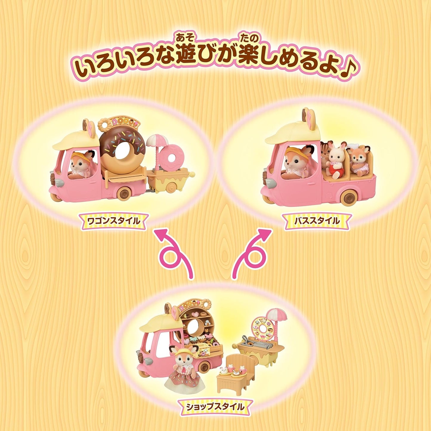 Sylvanian Families Dip Dip Donuts Wagon