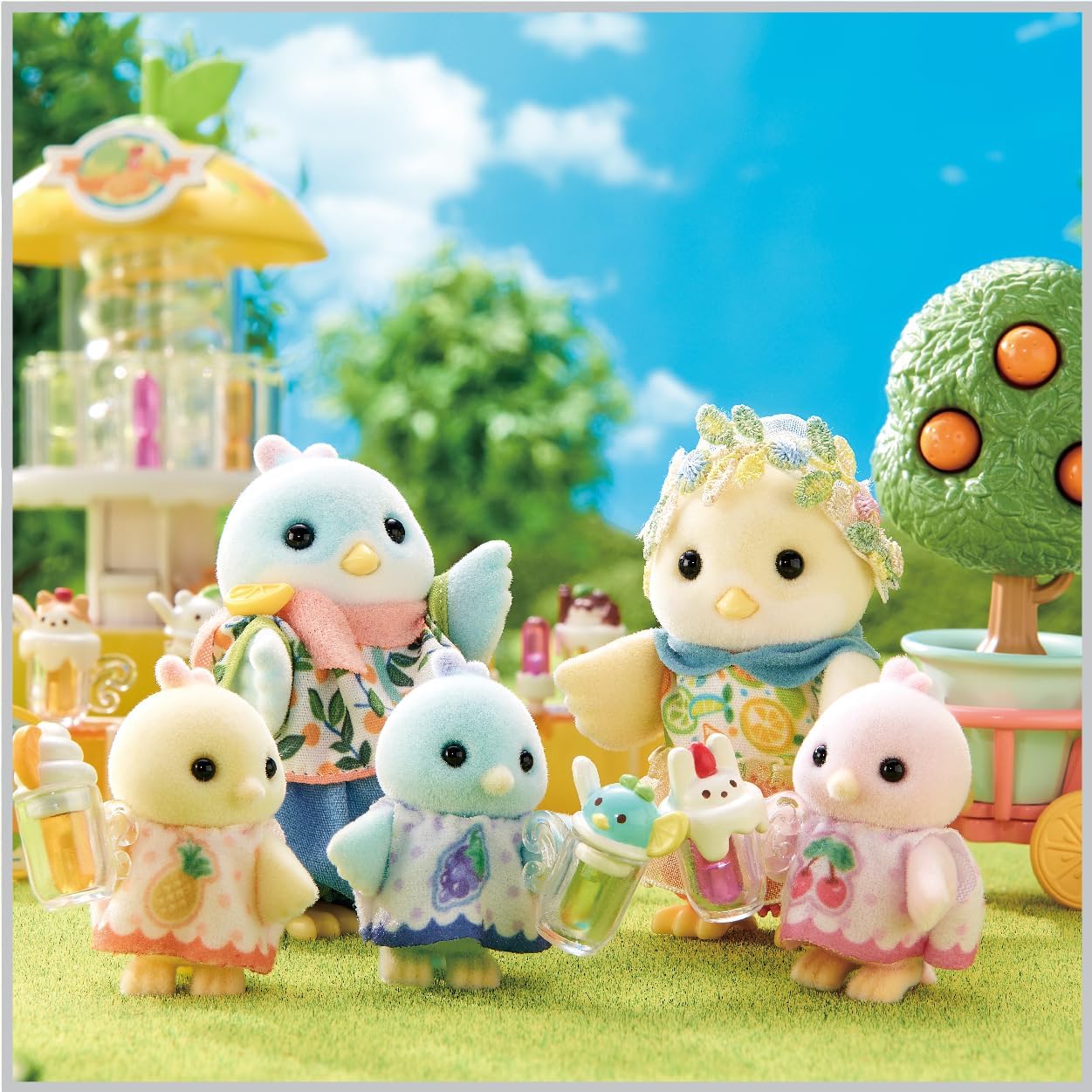 Sylvanian Families Citrus Bird Family Set FS-62