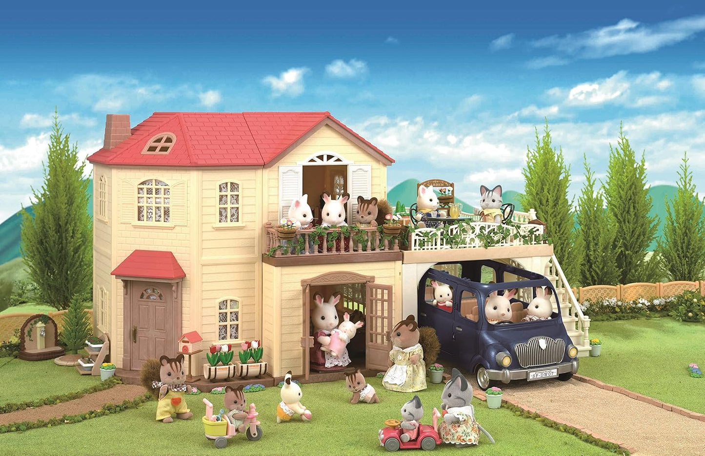 Sylvanian Families Drive Together Family Wagon V-02 Calico Critters