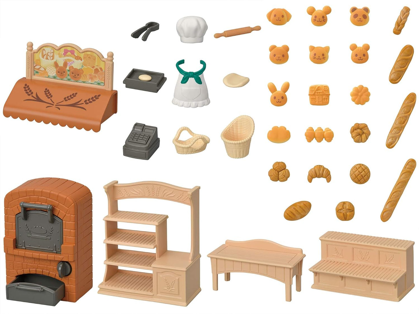 Sylvanian Families MI-88 Crispy Oven! My First Bakery Shop Set