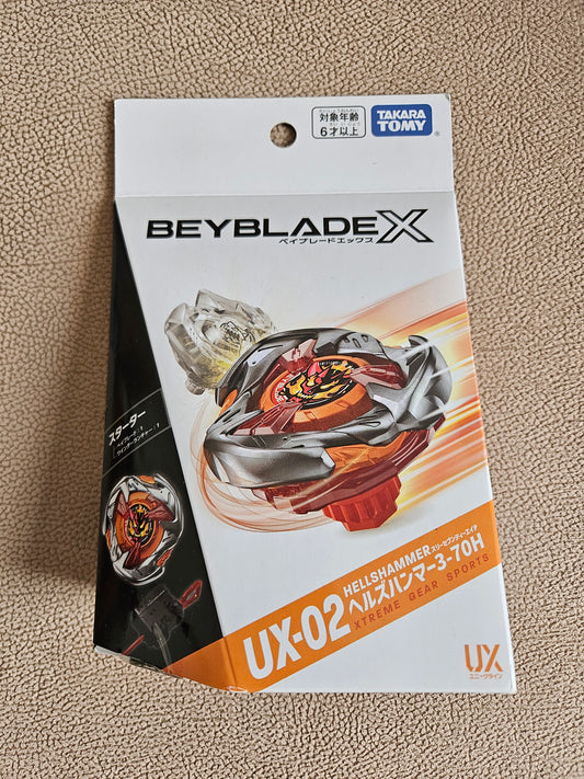 Takara Tomy Beyblade X 2024 Unique Line UX-02 Hells Hammer 3-70H -Brand New