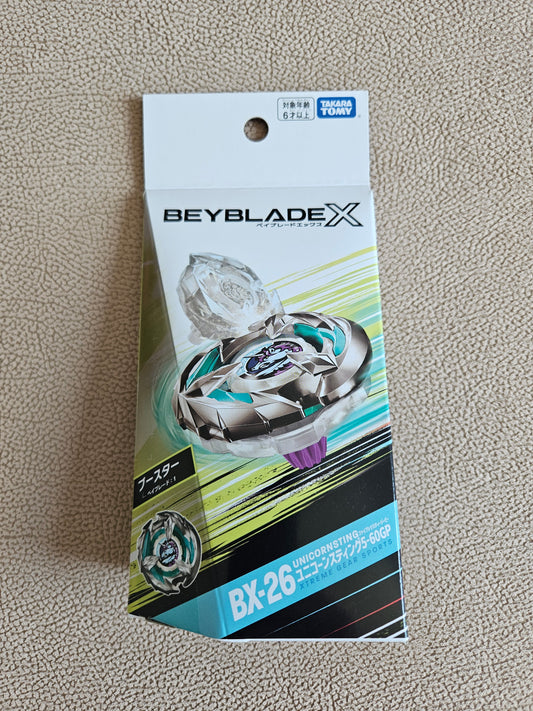 Takara Tomy Beyblade X BX-26 Booster Unicorn Sting 5-60GP