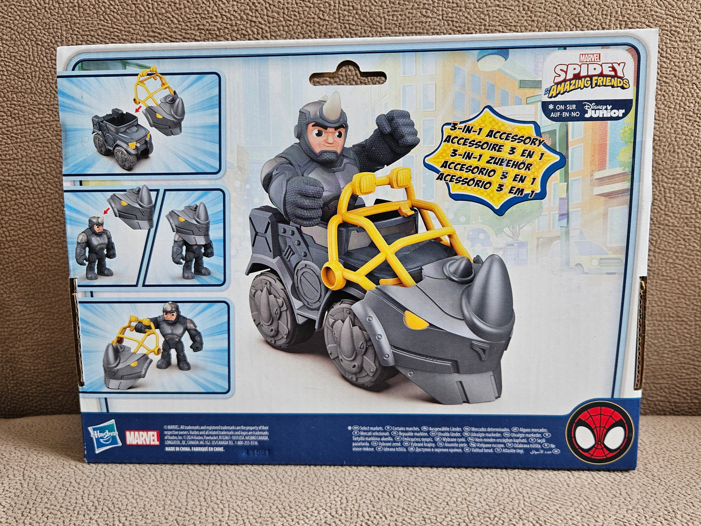 Marvel Spidey and His Amazing Friends Rhino Wrecker Toy Set