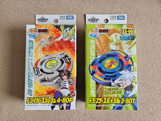 Takara Tomy Beyblade X BX-00 Booster Driger Slash 4-80P & Dranzer Spiral 3-80T