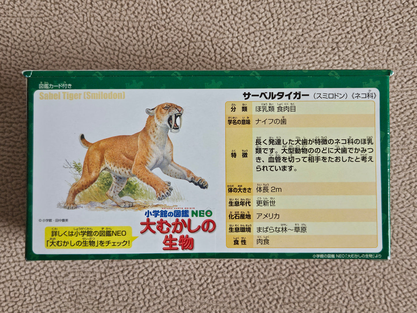 Takara Tomy Ania AL-10 Sabre Tooth Tiger with Neanderthal