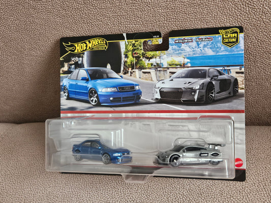 Hot Wheels Premium Car Culture Audi S4 Quattro and Audi R8 LMS