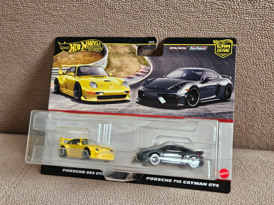 Hot Wheels Premium Car Culture Porsche 993 GT2 & Porsche 718 Cayman