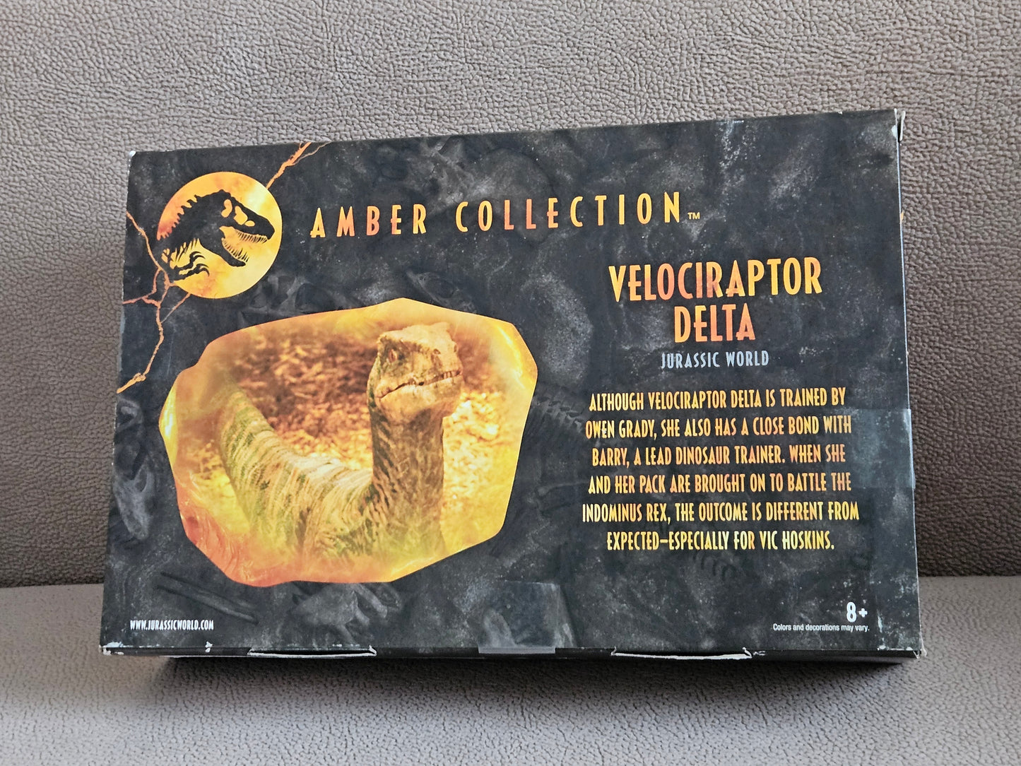 Jurassic World Amber Collection Velociraptor Delta 6 inch Dinosaur