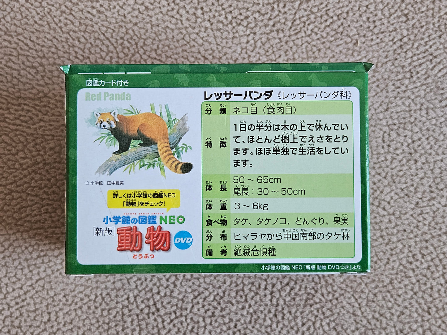 Takara Tomy Ania Animal AS-35 Red Panda with Bamboo
