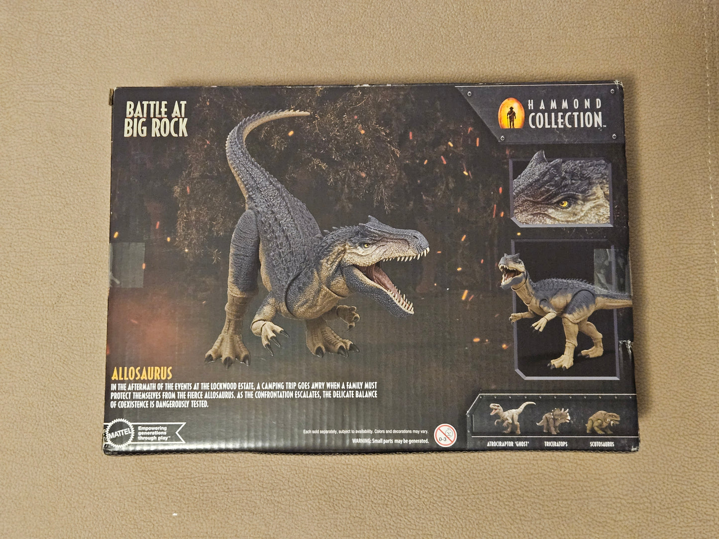 Mattel Jurassic World Hammond Collection Allosaurus Dinosaur Figure