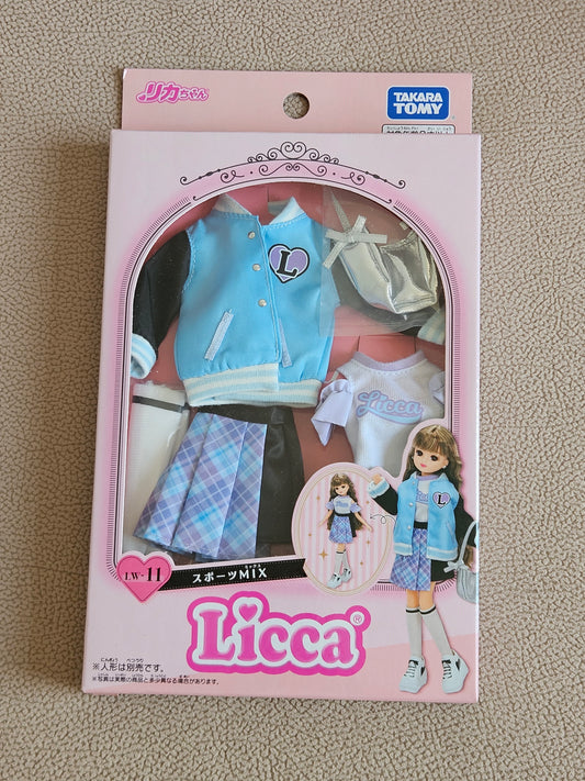 Takara Tomy Licca Chan Doll Dress LW-11 Sports Mix Outfit (No Doll)