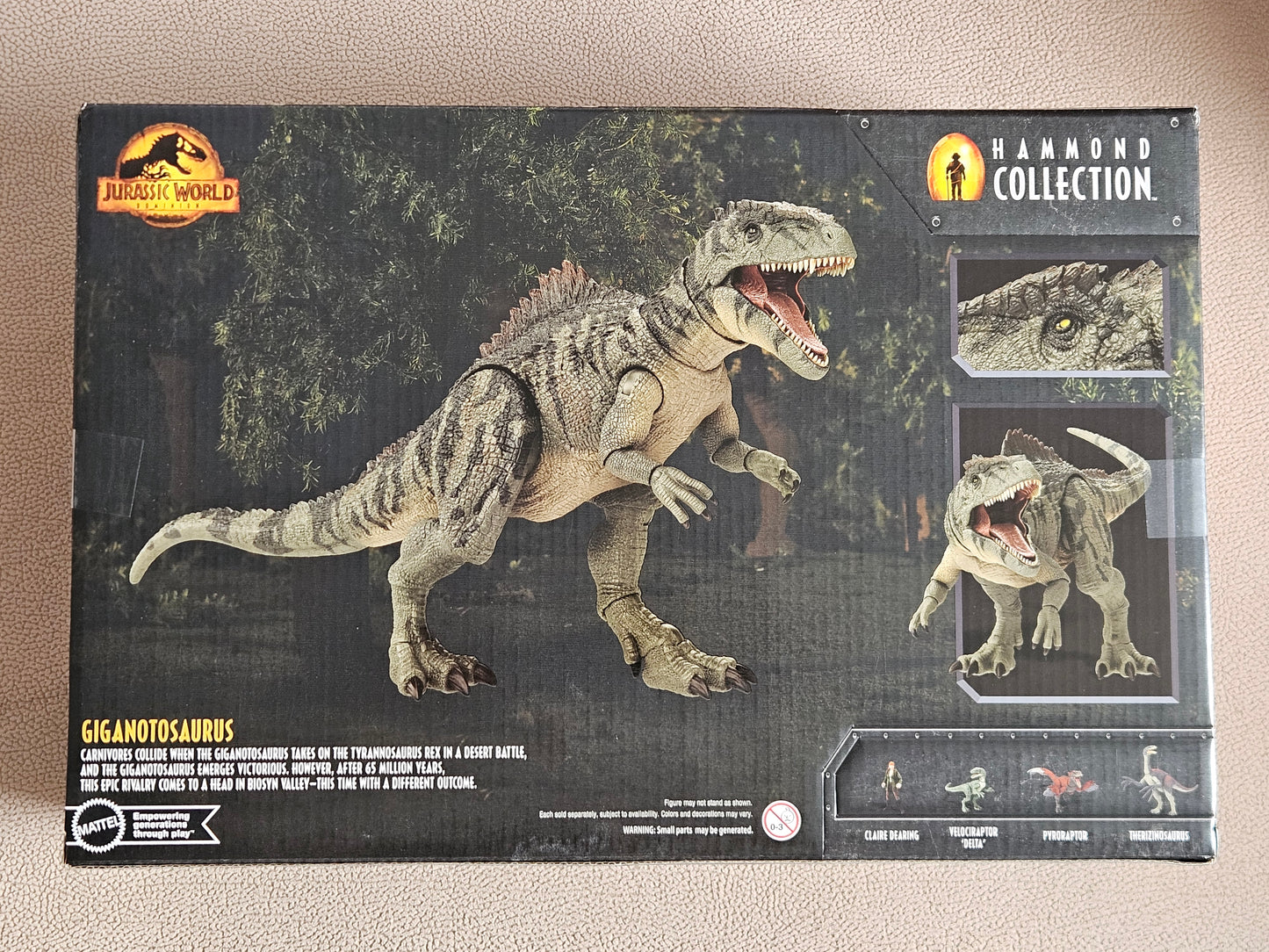 Mattel Jurassic World Dominion Hammond Collection Giganotosaurus Dinosaur