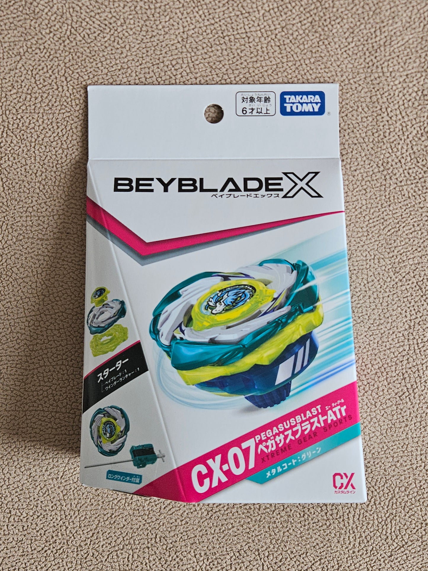 Takara Tomy Beyblade X CX-07 Starter Pegasus Blast ATr
