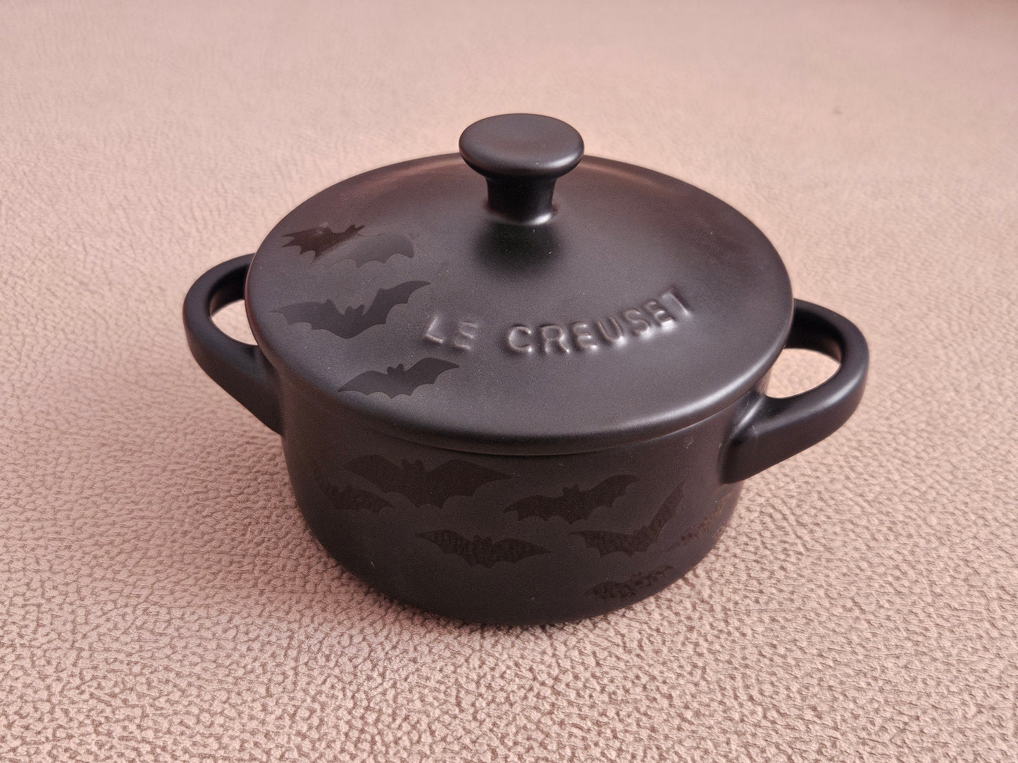 Le Creuset Stoneware Halloween Bat Casserole 250ml - Satin Black - Brand New