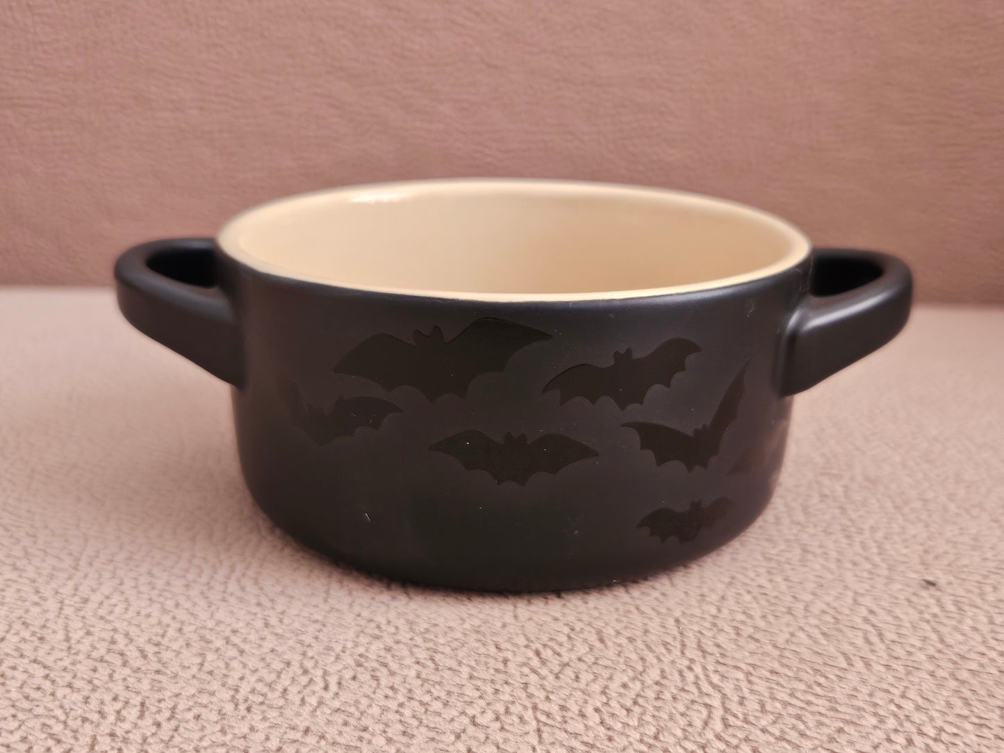 Le Creuset Stoneware Halloween Bat Casserole 250ml - Satin Black - Brand New