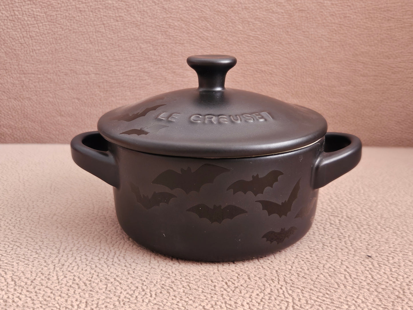 Le Creuset Stoneware Halloween Bat Casserole 250ml - Satin Black - Brand New