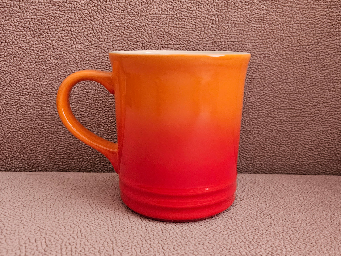 Le Creuset Halloween Bat Stoneware Mug 400ml Volcanic Orange - Brand New