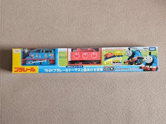 Takara Tomy Plarail TS-24 Thomas with Colorful Freight Cars Train