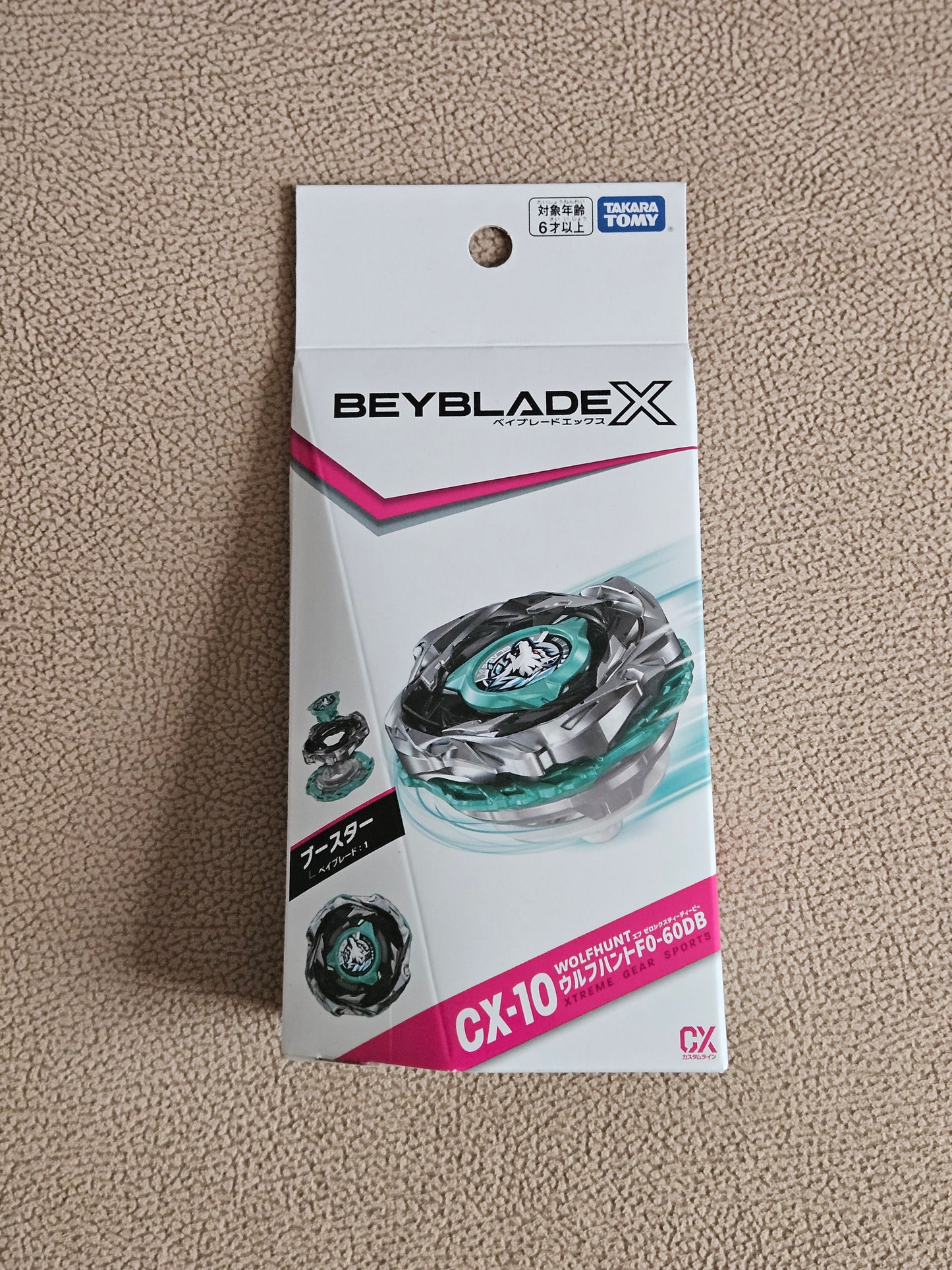 Takara Tomy Beyblade X CX-10 Booster Wolf Hunt F0-60DB