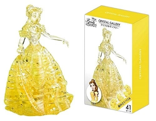Hanayama 3D Jigsaw Puzzle - 49 Pieces Crystal Gallery Belle (Beauty and the Beast)