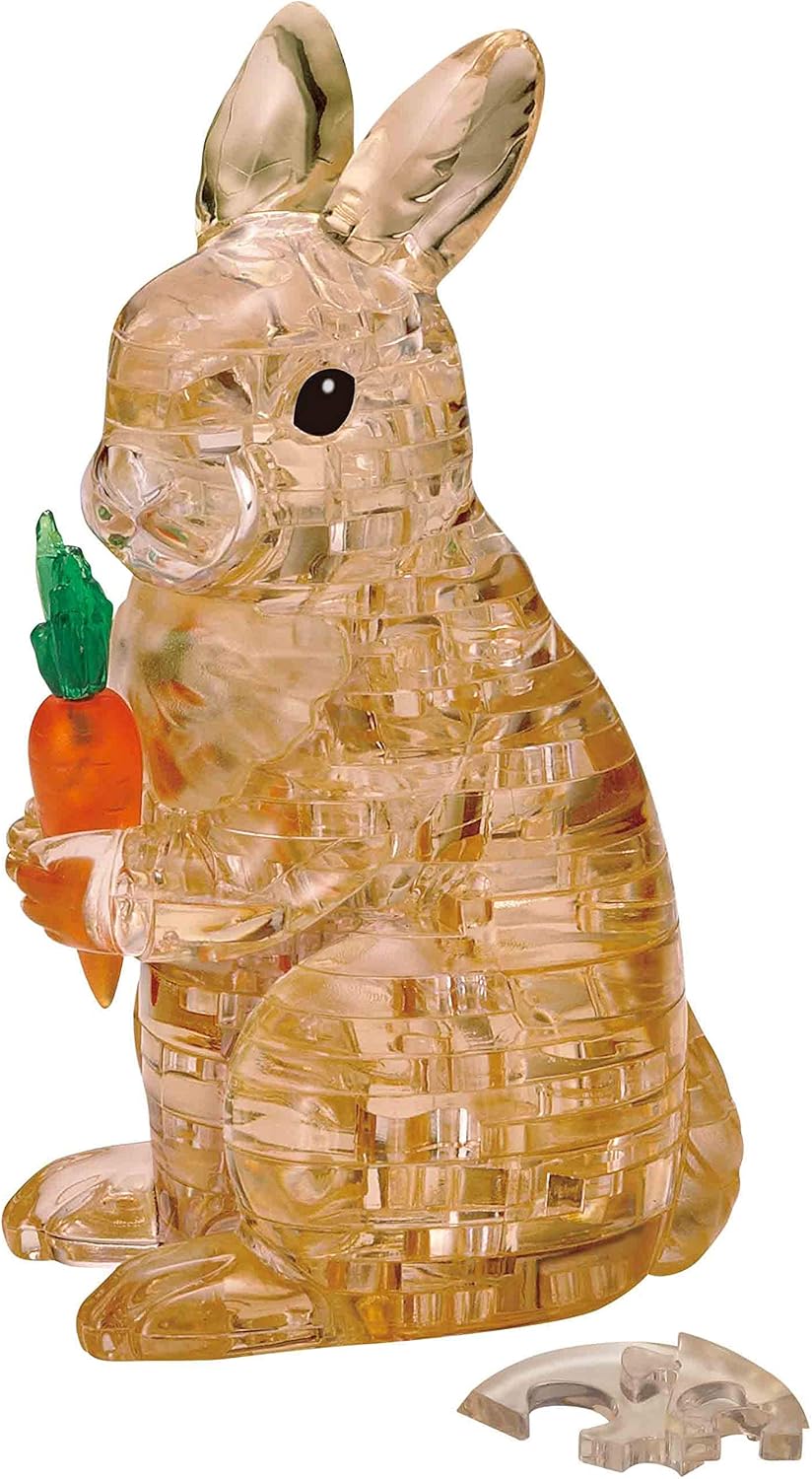 Beverly Crystal 3D Puzzle: Brown Rabbit (43 Pieces)