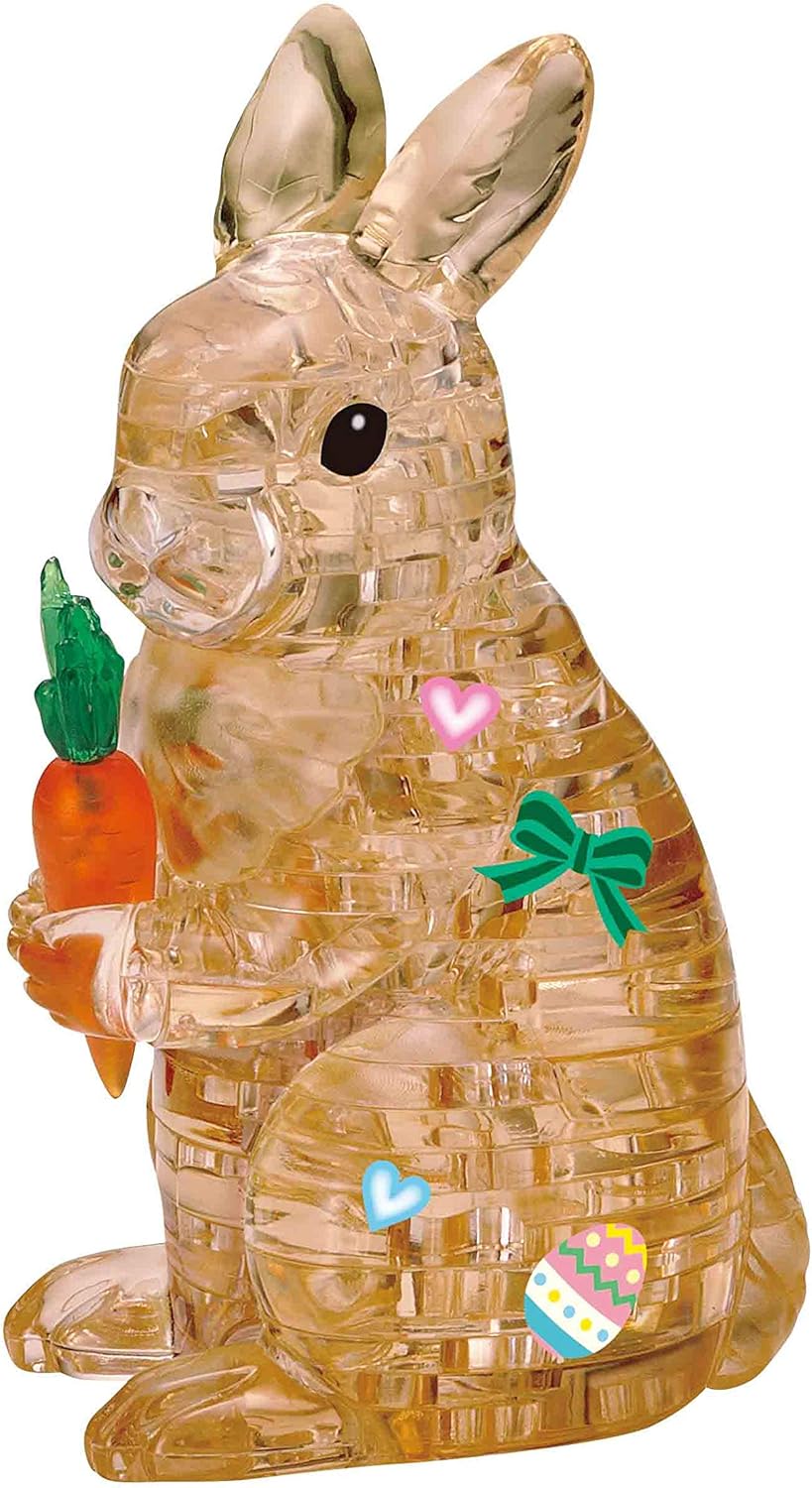 Beverly Crystal 3D Puzzle: Brown Rabbit (43 Pieces)