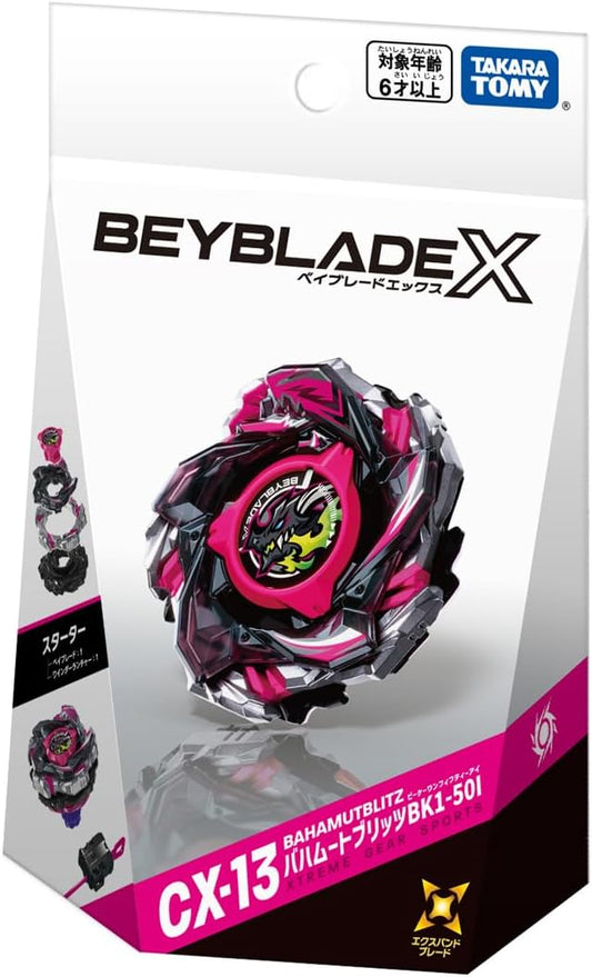 Takara Tomy Beyblade X BK1-50I CX-13 Starter Bahamut Blitz