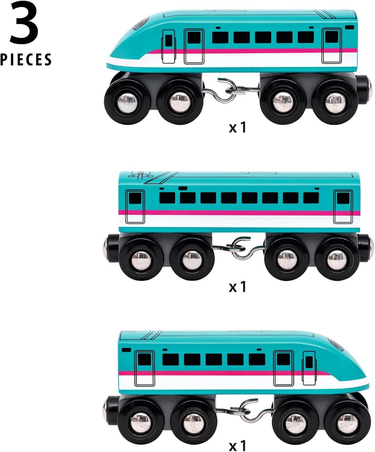 Brio World Railway Series Shinkansen E5 Series Hayabusa Wooden Vehicle