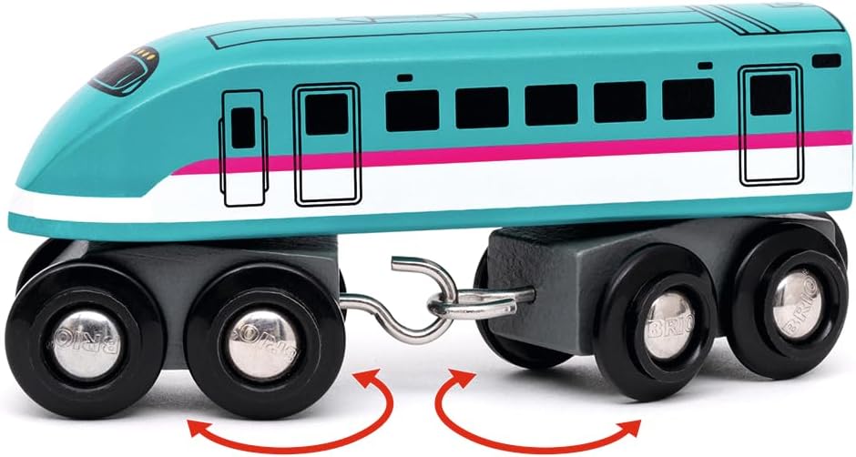 Brio World Railway Series Shinkansen E5 Series Hayabusa Wooden Vehicle