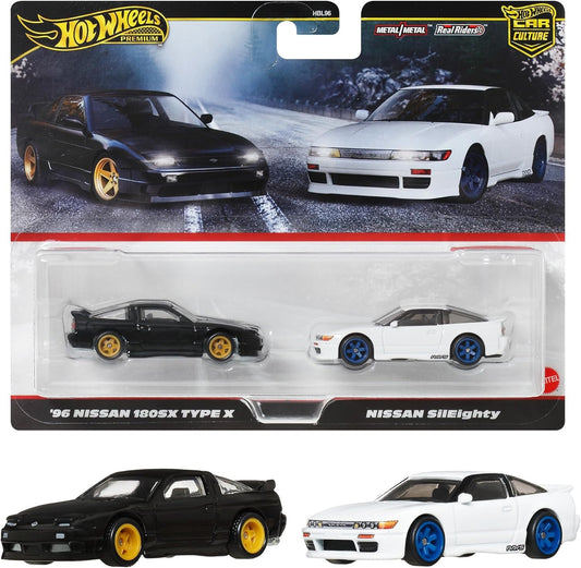 Hot Wheels Premium 2 Pack - '96 Nissan 180SX Type X/Nissan Sileity