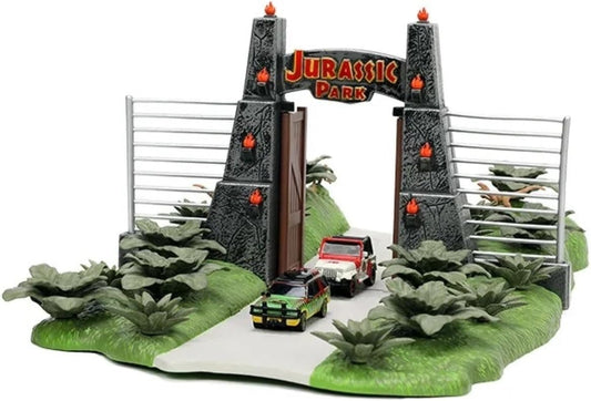 Jada Toys JURASSIC PARK Ford Jeep Nano Scene Diorama