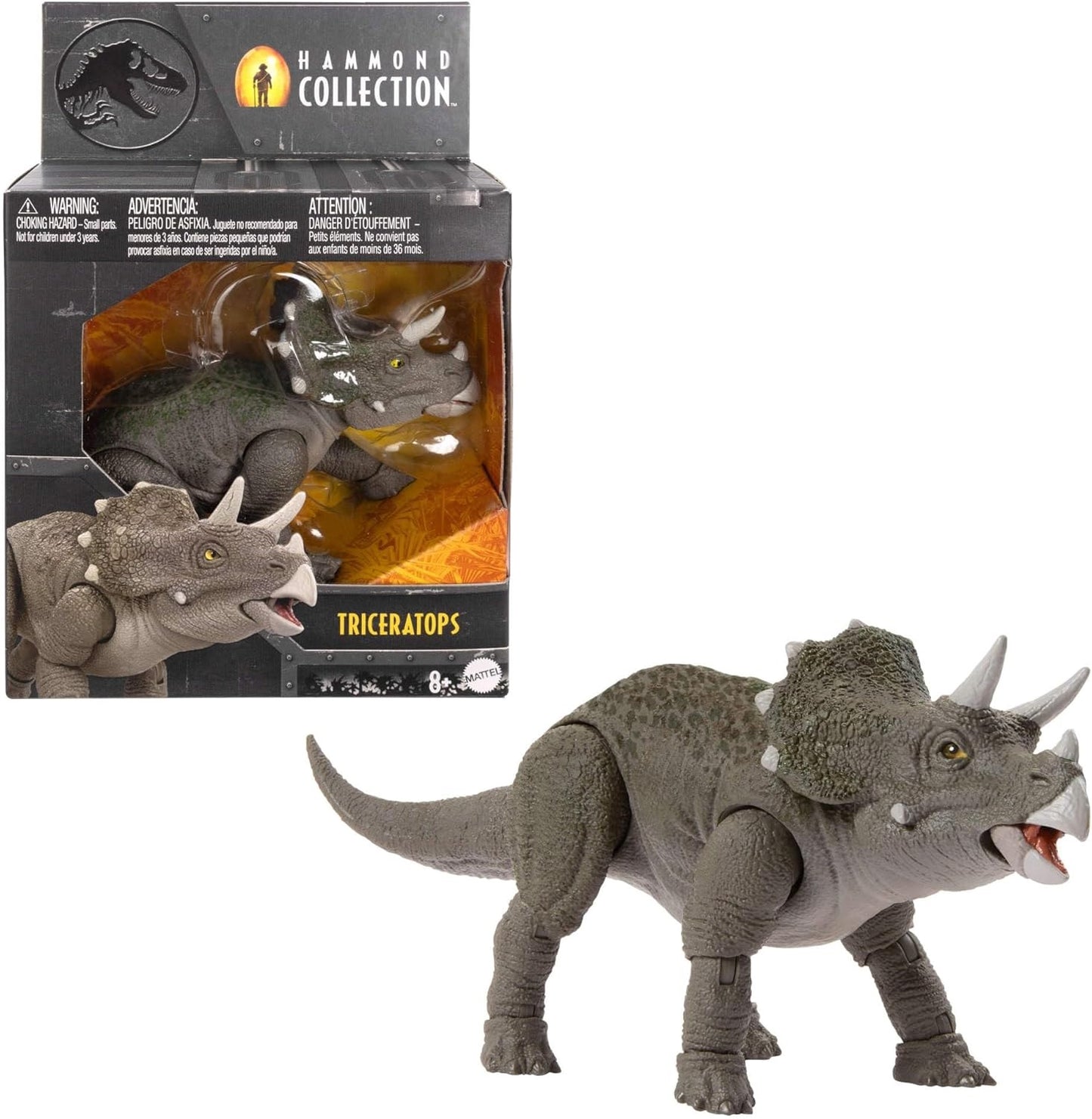 Mattel Jurassic World Hammond Collection Juvenile Triceratops