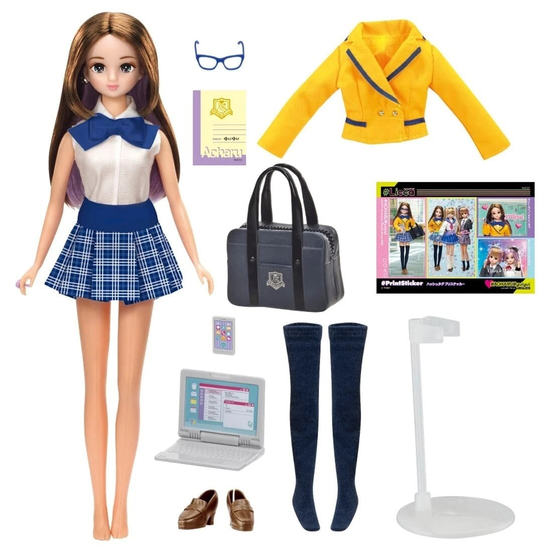 Takara Tomy Licca-chan Aoharu Yuiyui Doll Set