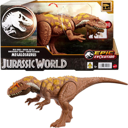 Mattel Jurassic World Wild Roar Megalosaurus Dinosaur Figure