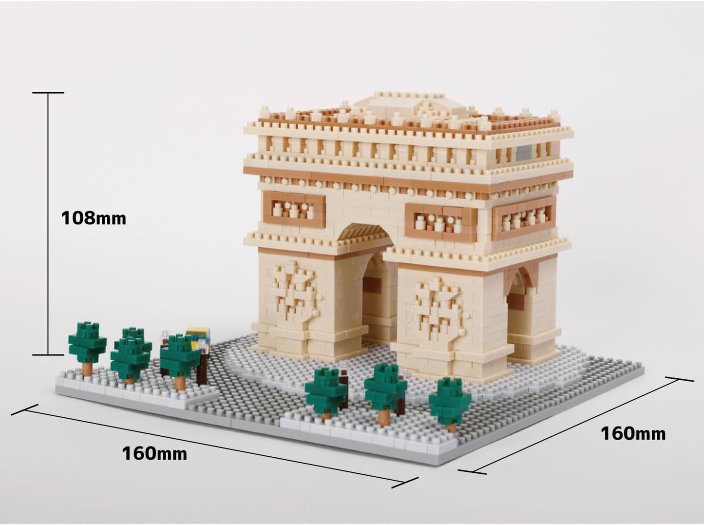 Kawada Nanoblock World Famous Series: Arc de Triomphe