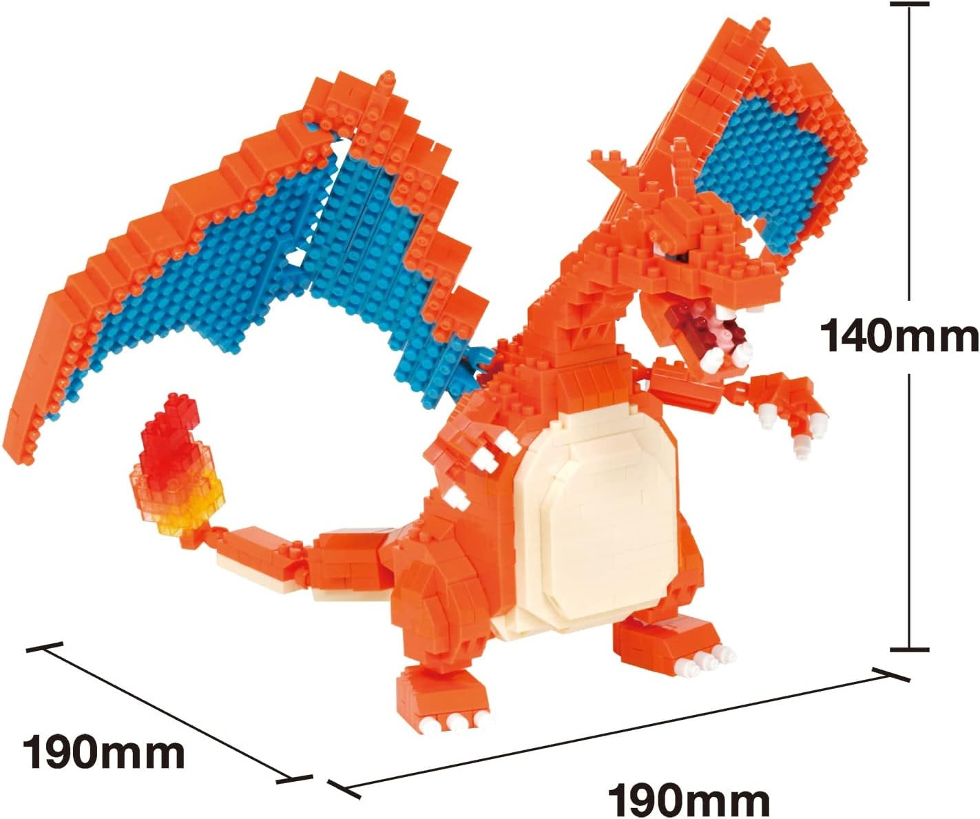 Kawada Nanoblock Pokemon Charizard ‎NBPM_080 DX Building Toy