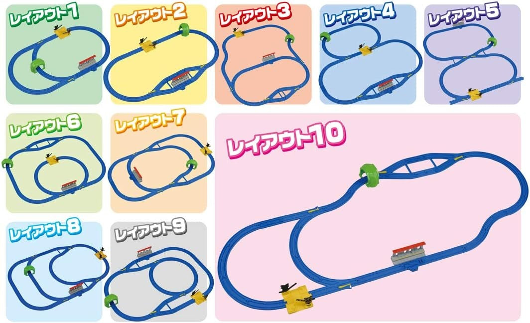 Takara Tomy Plarail Basic Rail Set 10 Layouts