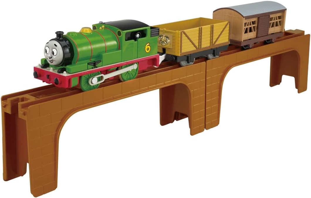 Takara Tomy Plarail Percy & Brick Bridge Set - Thomas & Friends
